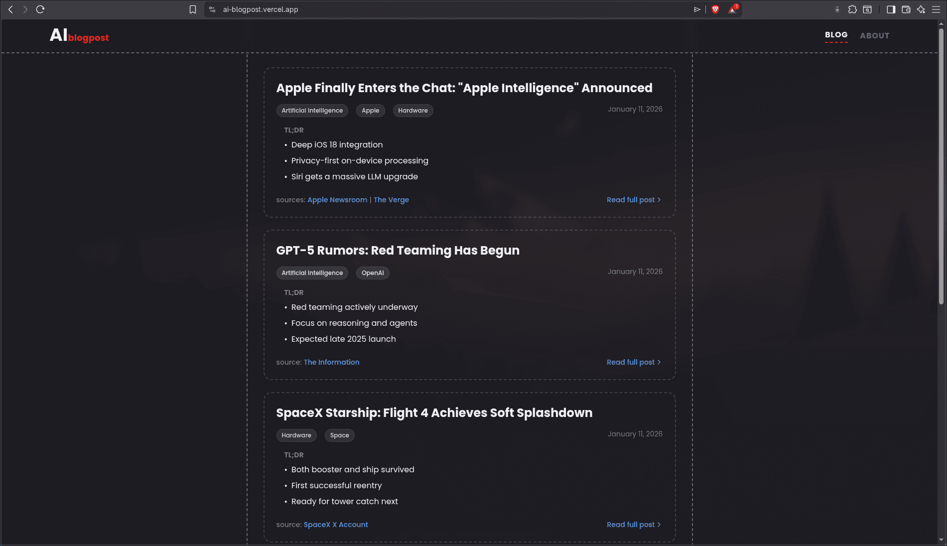 AI Blog Post screenshot 11